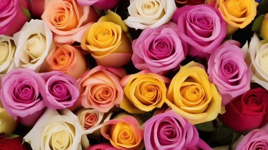 Mixed color roses for every celebration
